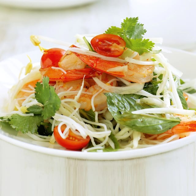 Thai Shrimp Cabbage Salad.