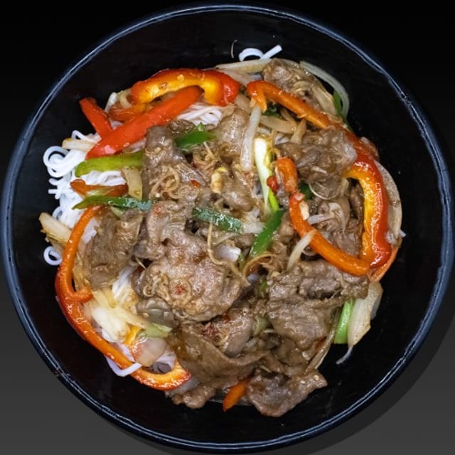 Stir-fried Lemongrass Noodle Bowl.